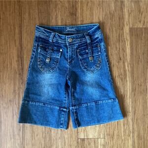 Jewel Girls Denim Bermuda Shorts, Size 7